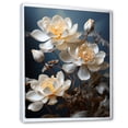 thumbnail image 2 of Designart "Unveiled Lotus Serenity I" Lotus Floater Framed Wall Art Living Room, 2 of 5