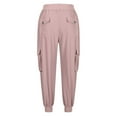 thumbnail image 4 of Tnhcen Pantalon Cargo Jogger Léger pour Femmes avec Taille à Cordon - Pantalon de Randonnée à Multiples Poches en Sergé pour Femmes, Extensible, Poignets Élastiques, TP-3TG, 4 of 8