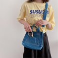 thumbnail image 2 of Bolso pequeño de mezclilla para mujer y niña, bandolera tipo mensajero, bolso de mano de verano, 2 of 5