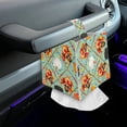 thumbnail image 7 of FUIALDOLG Leather Tissue Box Cover Square 5.1x5.1x5.5'' Waterproof Tissue Box Holder with Metal Button for Car, Bathroom, Kitchen,Home Decor (Funny Turkey Pumpkin), 7 of 7