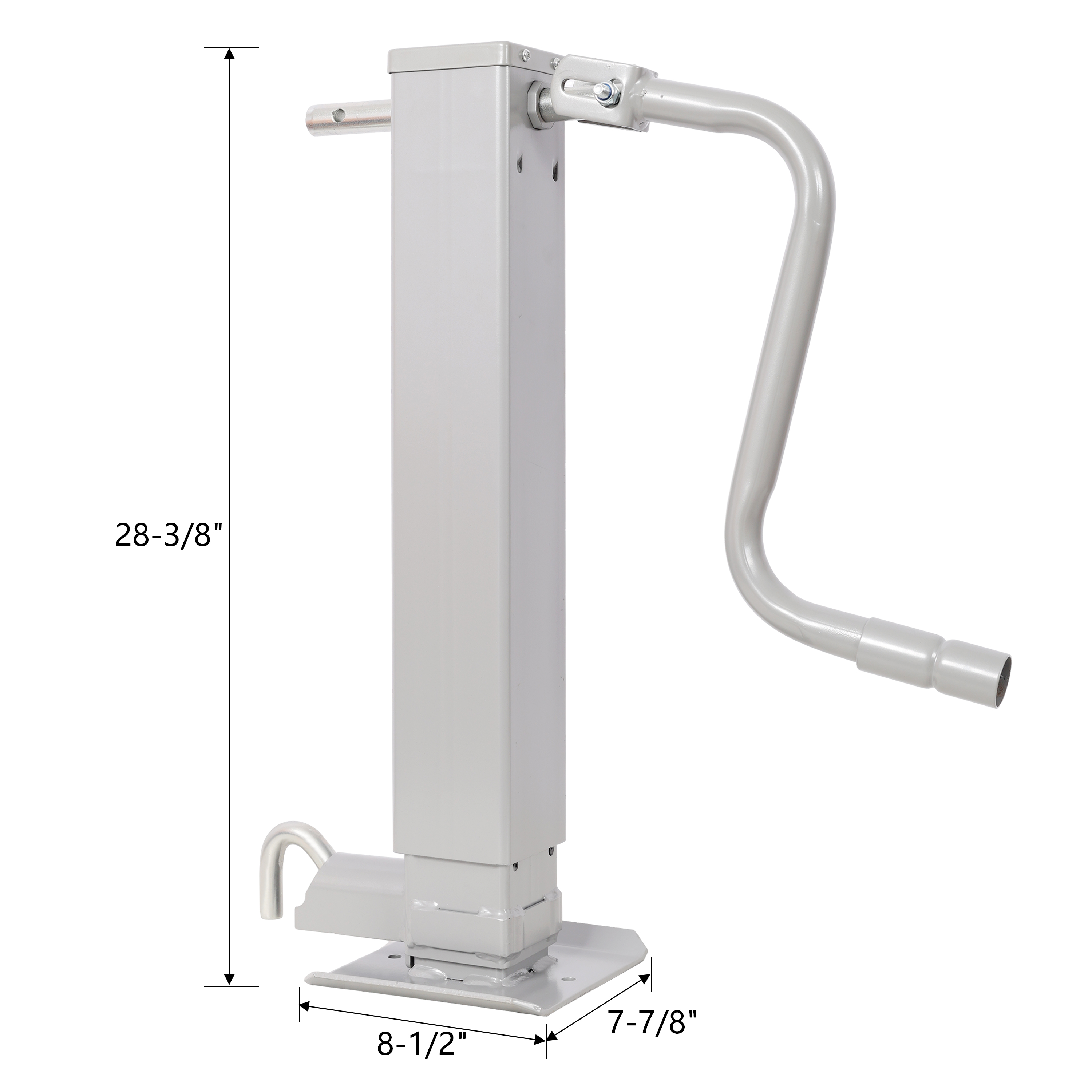Weld On Trailer Jack 12000lb Capacity Sidewind Crank 26in Travel