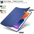 thumbnail image 4 of Case for iPad 7th Generation 10.2 Inch 2019, Full Body Protective Rugged Shockproof Case with Pencil Holder, Trifold Stand with Auto Sleep/Wake Smart Case Cover for iPad 10.2 2019 - Blue, 4 of 6