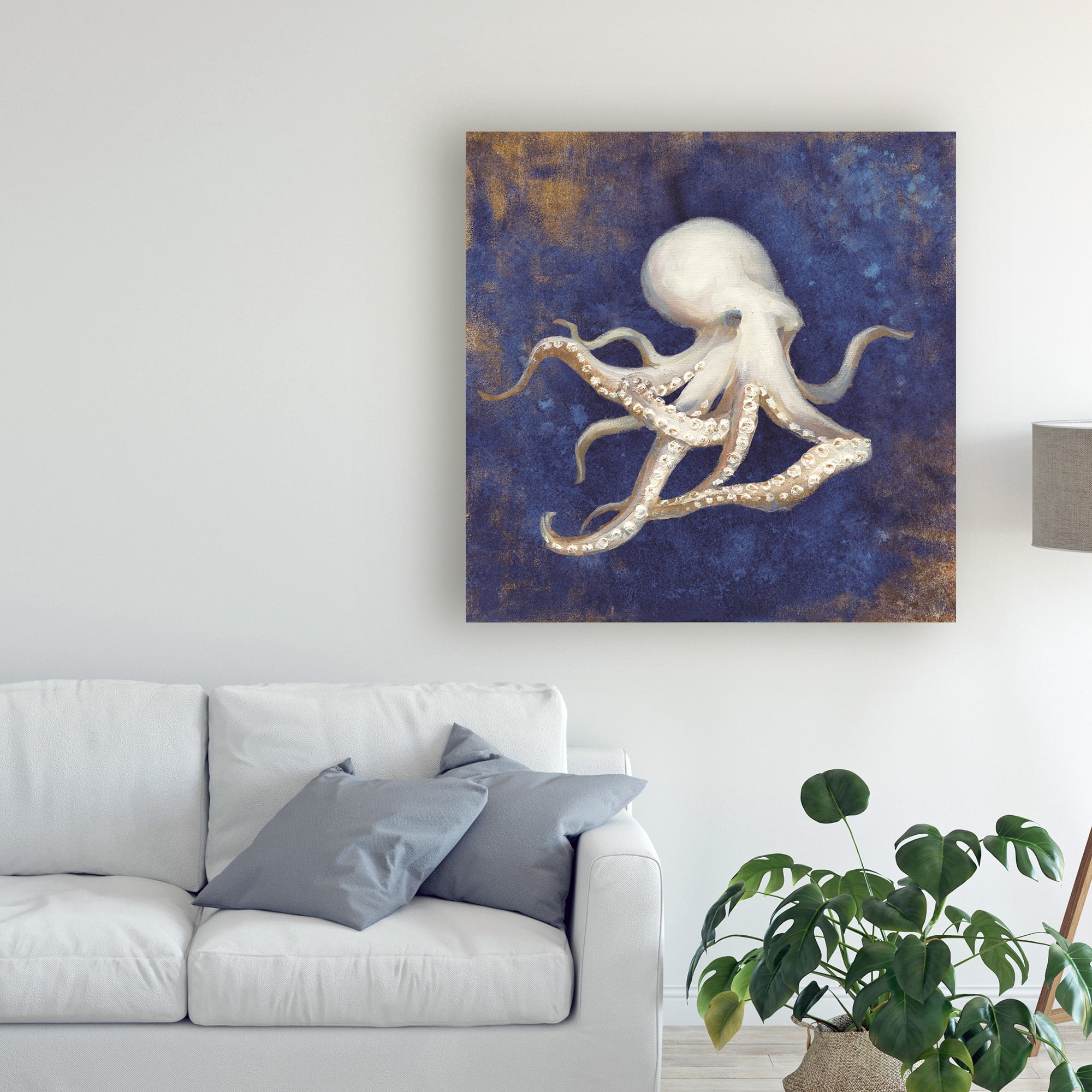 Trademark Fine Art 'Treasures from the Sea Indigo V' Canvas Art by Danhui Nai