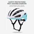 thumbnail image 2 of L Size Blue Silver Gradient Lightweight Bicycle Helmet for Adults - Adjustable Dial & Chin Strap, Breathable Removable Pads, Impact-Absorbing PC+EPS Material - Ideal for Road Cycling, Mountain Biking, 2 of 7