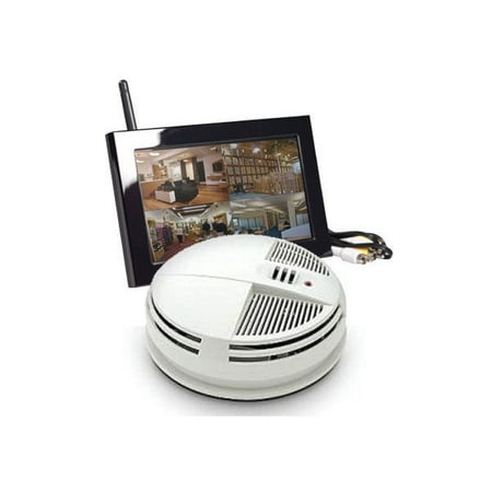 KJB Security C1540 Night Vision Bottom View Smoke Detector QUAD LCD