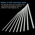 thumbnail image 4 of Uxcell 304 Stainless Steel Round Rods 1.2mm x 300mm for DIY Craft, 20 Pack, 4 of 6