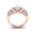 thumbnail image 3 of Not Enhanced 2ct Round Cut Diamond Prong Bridal Fancy Engagement Ring Solid 10K Gold JK I1, 3 of 3