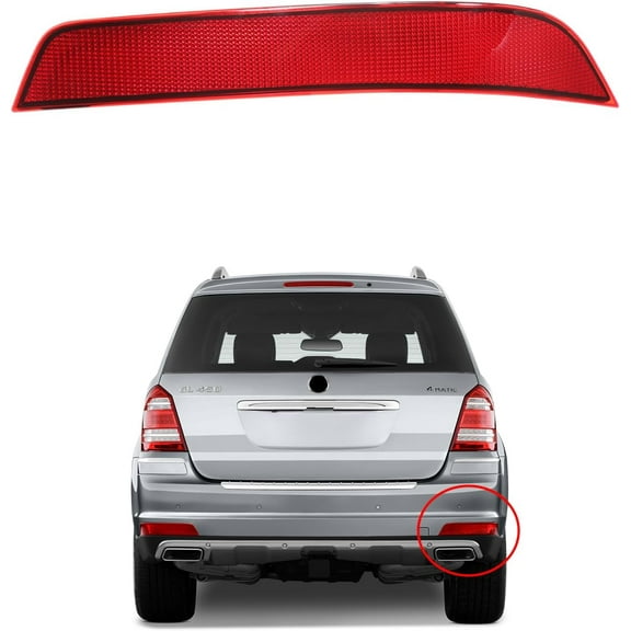 BINB ROAD Right Rear Bumper Reflector Passenger Side 1648201074 Compatible with Mercedes Benz X164 GL350 GL450 GL550 2010-2012