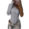 thumbnail image 3 of Combinaison Femme à Sequins Manches Longues Décontractée Régulière Polyester 1 Pce, 3 of 7