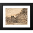 thumbnail image 2 of Samuel Palmer 18x14 Black Modern Framed Museum Art Print Titled - Thatched Cottage and Church, 2 of 5