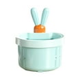 thumbnail image 2 of Kitchen Sink Drain Strainer, Automatic Draining Food Catcher, Cute Bunny Kitchen Sink Drain Basket, Self-Cleaning Faucet Hanging Filter Basket, Press Automatic Dumping Kitchen Draining Basket, 2 of 4