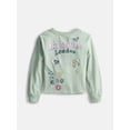 thumbnail image 2 of Wonder Nation Girls Graphic Art Club Tee with Long Sleeves, Sizes 4–18, 2 of 8