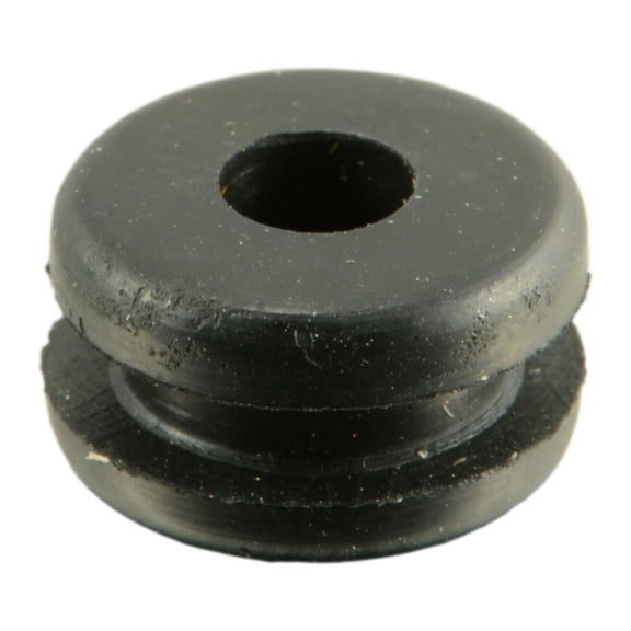 1/8" x 11/32" x 3/16" x 1/16" Black Rubber Grommets (24 pcs.)