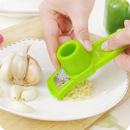 

Hanyhaptmultifunction Stainless Steel Pressing Garlic Slicer Cutter Shredder Kitchen Too (Green)