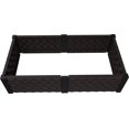 thumbnail image 2 of US Polymers 86103 Rectangle Garden Bed, Brown with Black, 2 of 5