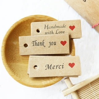 20Pcs Tags Handmade With Love Labels Clothing Tags DIY Crafts