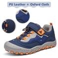 thumbnail image 2 of Zapatillas de senderismo Mishansha para niño y niña, azul y naranja, talla 7, 2 of 7