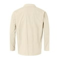 thumbnail image 5 of eileial Men's Casual Slim Thick Knitted Shawl Collar Cardigan Sweaters Pockets,Khaki L, 5 of 6