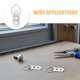 thumbnail image 3 of SHOWERORO 30Jgo Kit De Hardware Para Colgar Marcos Con De Anillo D Resistentes Y Tornillos, 3 of 8