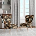 thumbnail image 2 of Designart "Elegance In Rustic Brocade IV" Brown Floral Upholstered Accent Chair - Cottage Arm Chair For Living Room, 2 of 7