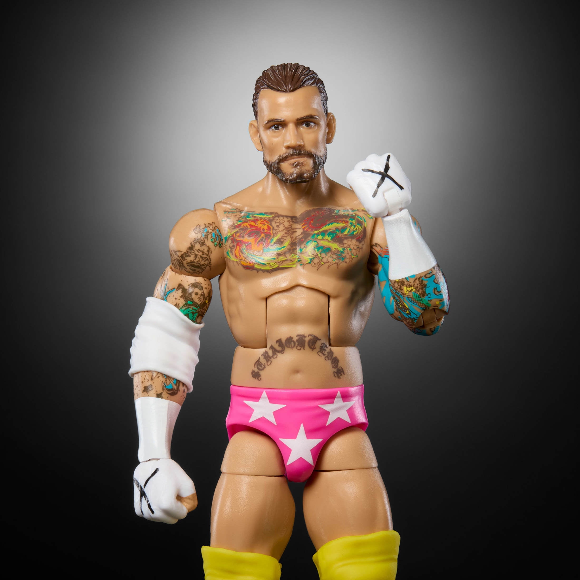 WWE Elite CM Punk Action Figure, Series #113 6-inch Collectible with Articulation & Accessories