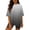 Gray, variant on _Womens Suits 2 Piece Set Trendy Versatile Gradient Womens Lonugewear Set Casual Round Neck Short Sleeve Top Slim Short Pants Suit Summer Lounge Outdoor Biker Suit Set