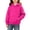 #A02-Hot Pink, variant on Abcomgle Hoodies for Girls 7-8 Cute Solid Hooded Sweatshirts for Girls Loose Long Sleeve Girls Pullover Top Aesthetic Winter Clothes for Tween Girls with Pocket