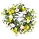thumbnail image 1 of Corona de flores de simulación, corona con huevo de Pascua con corona artificial de huevo de Pascua, funcionalidad de alta precisión, 1 of 8