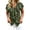 Army Green, variant on Women T-Shirts Elegant Blouse Tops With Ruffle Collar V-neck Ruffle Temperament Commuting Solid Color Classic Streetwear