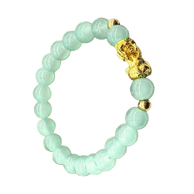 Fashionable Light Green Beaded Bracelet - Fine Craftsmanship, Easy to Match, Perfect Jewelry Gift (1 Piece)