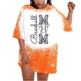 thumbnail image 1 of T-shirts Décontractés pour Femmes Haut de Baseball Manches Courtes Col Rond Hauts Courts pour Femmes Polyester 1 Pce, 1 of 6