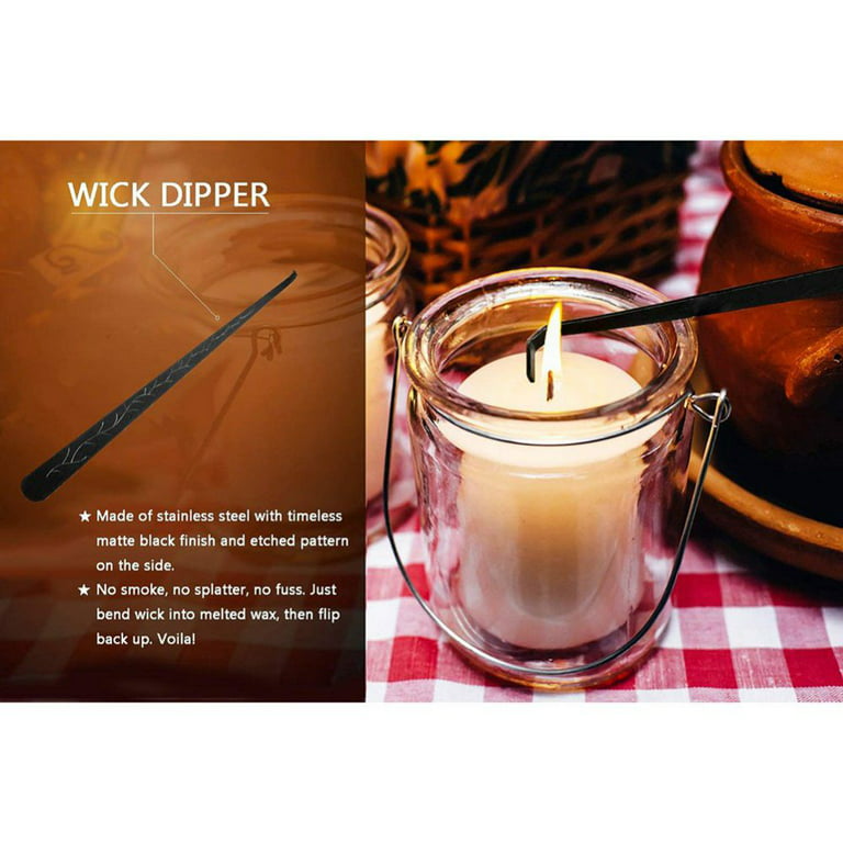 3 in 1 Candle Accessory Set - Candle Wick Trimmer, Candle Wick Cutter,  Candle Snuffer Extinguisher, Candle Wick Dipper with Gift Package for Candle  Lovers 