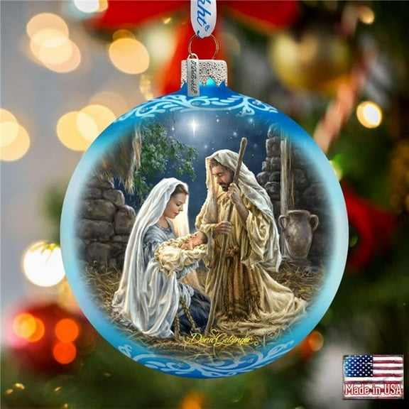G. Debrekht 71156-1722 Glory to God Glass Ornament by D. Gelsinger - Nativity Holiday Decor