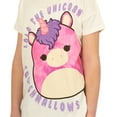 thumbnail image 3 of Squishmallows Girls Lola The Unicorn T-Shirt Fluffy Maine Cream Sizes 6-14, 3 of 6