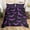 Black Violet, variant on Homewish Gothic Halloween Bat Bedding,Purple Silhouette Print Duvet Cover Full,Black Violet,Black Reversible,3-Piece,1 Duvet Cover and 2 Pillowcases