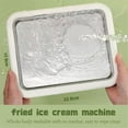 thumbnail image 3 of Rolled Ice Cream Maker, Rolled Ice Cream Tray, Ice Cream Maker Kit, At-Home Rolled Ice Cream Machine with 2 Spatula for Home or Camping Use,White, 3 of 11