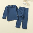 thumbnail image 2 of FYDUU Little Boys Sleepwear Set Soft Pajamas Kids Loungewear Comfortable Childrens Outfit Long Sleeve Top And Pants Toddler Home Clothes Adorable Halloween 6-7 Years, 2 of 4