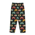 thumbnail image 5 of Naloa Retro Video Game Print Women’s Ultra-Soft Comfy Pajama Lounge Pants with Pockets & Drawstring, 5 of 8