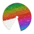 thumbnail image 3 of Bingfone Christmas Tree Skirt Mat Christmas Decoration Interior 48"-Rainbow Glitter, 3 of 8