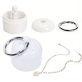thumbnail image 4 of Organizador Joyas Portátiles Pequeño Soporte Anillo Metal Con Llavero Impermeable para Aretes Anillos Collares, 4 of 9