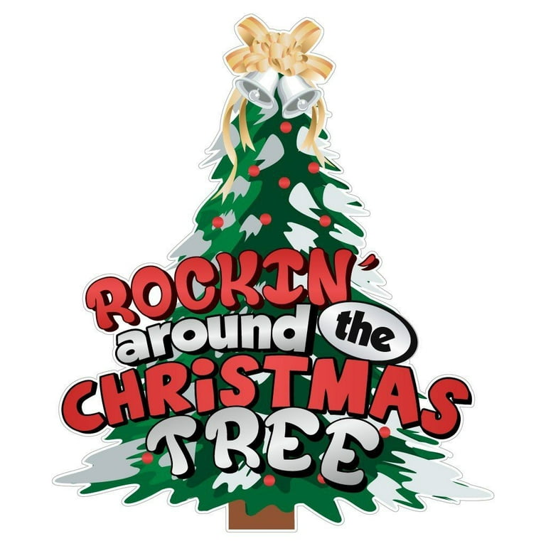 VictoryStore Rockin' Around the Christmas Tree Christmas Yard Decorations,  Outdoor Holiday Decor, 7 pcs total 