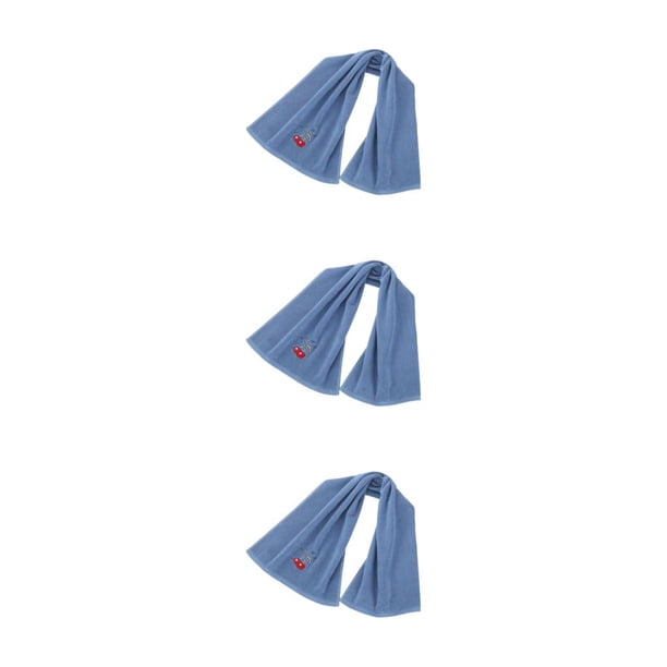 Toalla deportiva absorbente de sudor plegable portátil Kearding gimnasio interior Fitness trote ejercicio Azul grisáceo