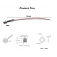 thumbnail image 4 of 10X 12V 8mm LED Indicator Light Car Boat Dash Dashboard Panel Warn Pilot Lamp, 4 of 11