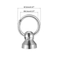 thumbnail image 2 of Unique Bargains 0.47-inch O-Ring Button Stud Rivets Screw Back Screws Rivet Silver Tone 10 Pcs, 2 of 5