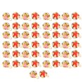 thumbnail image 4 of 50 Uds. De accesorios de joyería con cuentas de Material metálico de campana pequeña, bola de flores hueca Retro, 4 of 5