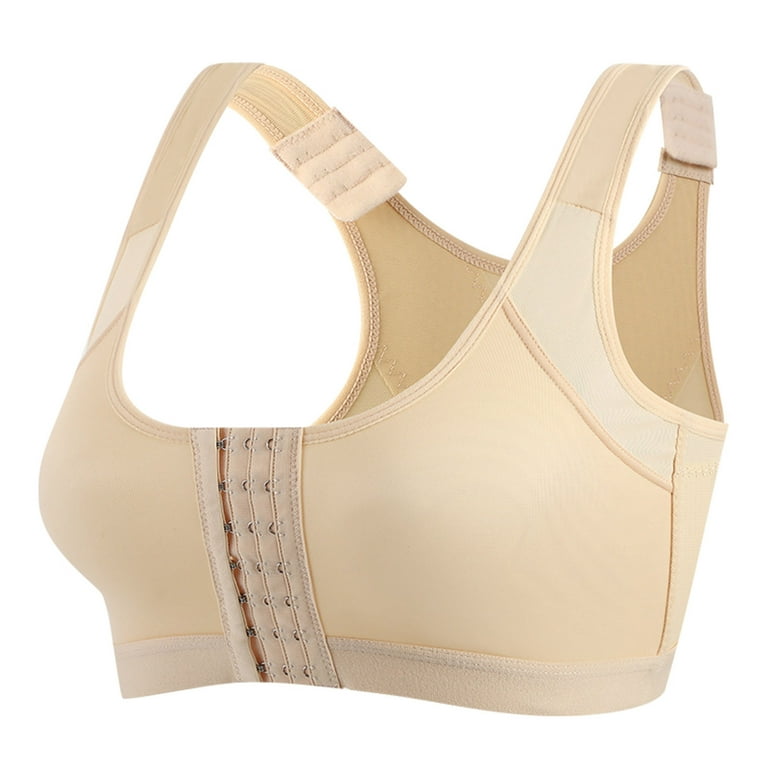 Push Up Cami Bra for Middle-Aged and Elderly Women Plus Size Everyday Bras  Seniors Wireless Bralettes Thin Underwear (Color : Light Skin, Size 