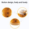 thumbnail image 2 of Moocorvic Cat Sweaters for Cats Only Under 10 Knitted Fall Winter Jacket Warm Dog Clothes Coat for Girls Boys Puppy Cat(Yellow,XS), 2 of 6