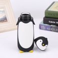 thumbnail image 2 of Taza de doble pared con dibujos animados para niña, 300ml, termo de viaje, tazas, pingüino, fugas, aislado con agua (negro) TUNC Sencillez, 2 of 5