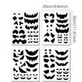 thumbnail image 5 of 4 Pcs Halloween Pumpkin Decorating Stickers, Black Pumpkin Face Stickers Template Make Jack-O-Lantern Face Craft Decals for Halloween Party Trick or Treat Party, 5 of 5