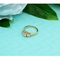 thumbnail image 5 of Lakshya Jewel LLC for Women Round Cut Cubic Zirconia 14K Yellow Gold Finish Cluster Wedding Ring, 5 of 5